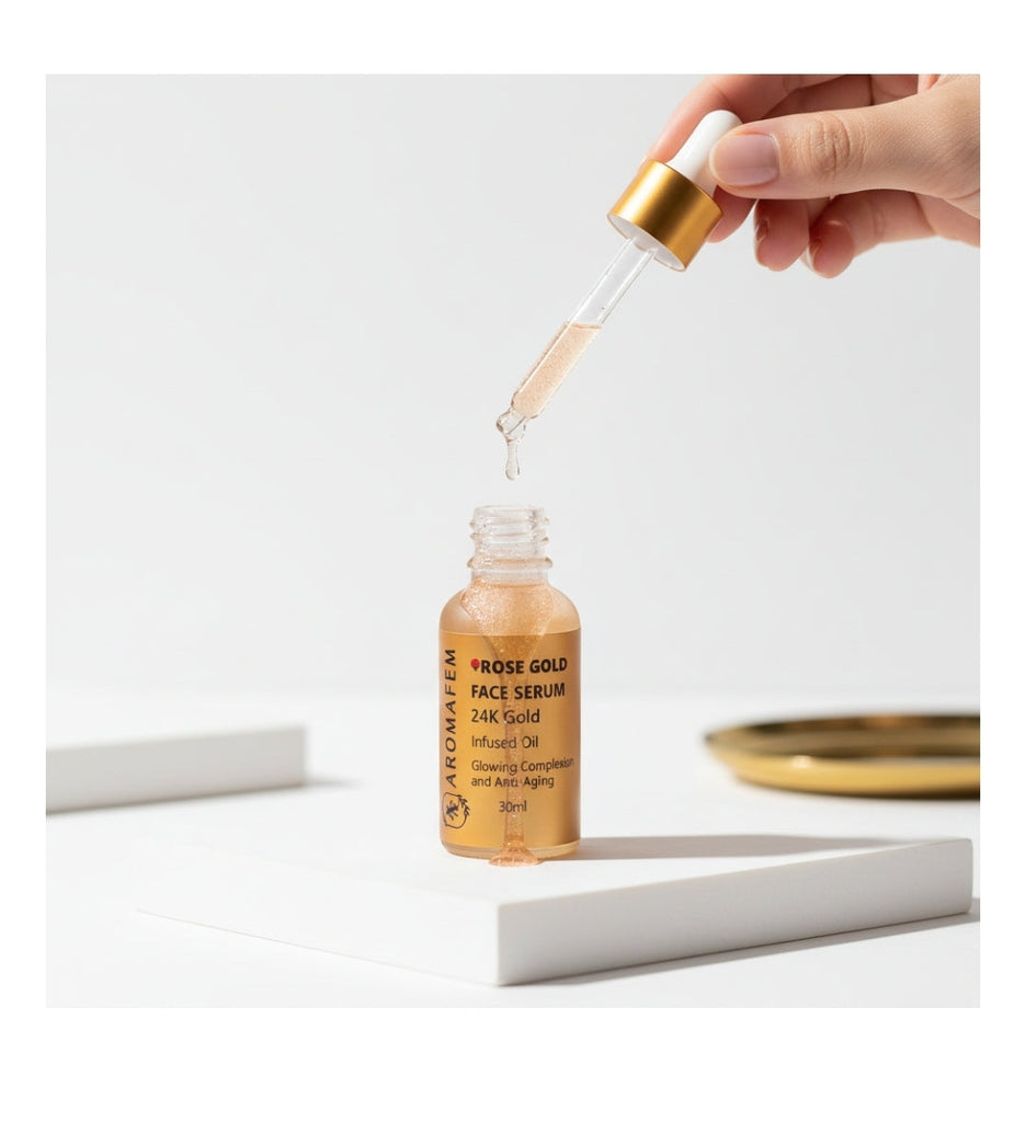24k rose gold serum