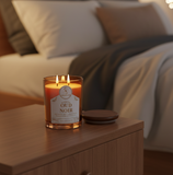 Oud Noir Candle – Bedroom Lifestyle