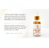 Flower infused oil serum
