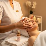 Flower infused oil serum